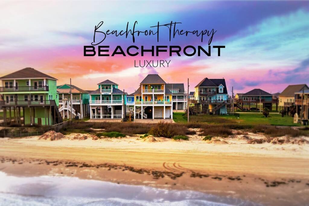 Beachfront*Spectacular View*4 Bd*Sleeps 14 Villa Bolivar Peninsula Buitenkant foto