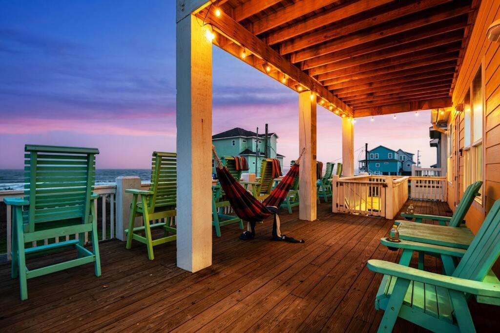 Beachfront*Spectacular View*4 Bd*Sleeps 14 Villa Bolivar Peninsula Buitenkant foto