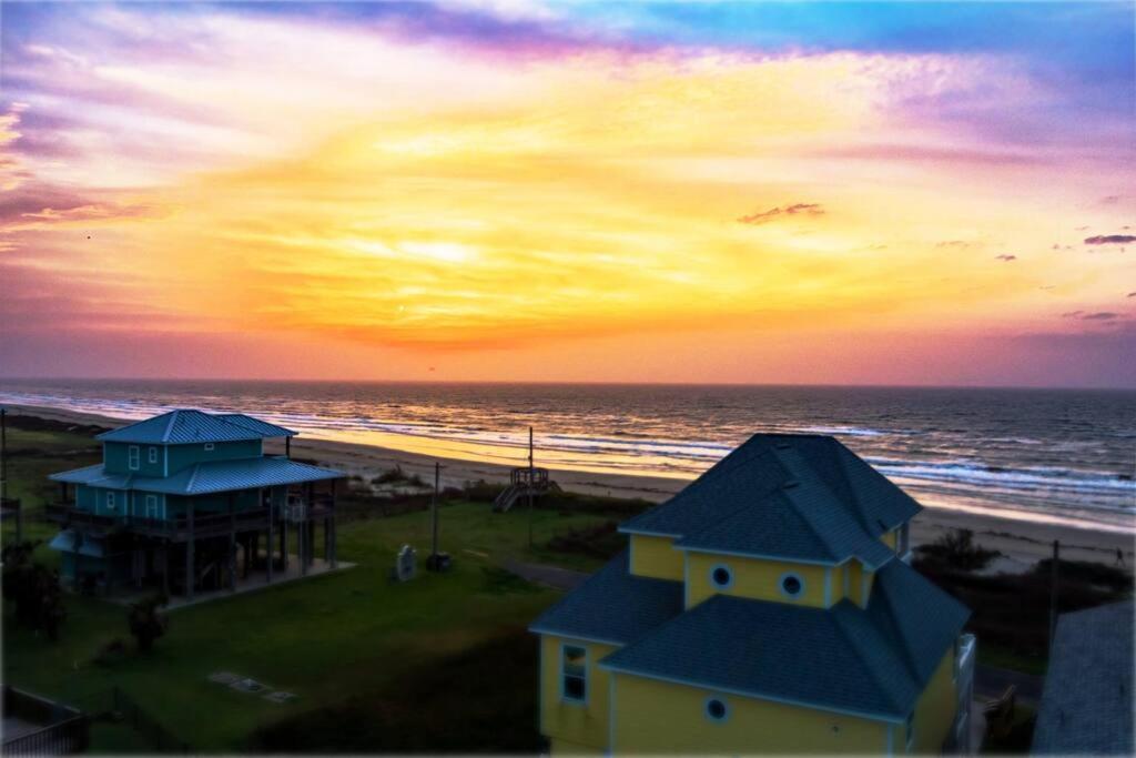 Beachfront*Spectacular View*4 Bd*Sleeps 14 Villa Bolivar Peninsula Buitenkant foto