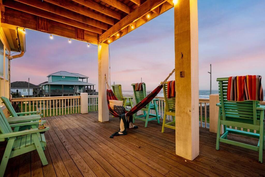 Beachfront*Spectacular View*4 Bd*Sleeps 14 Villa Bolivar Peninsula Buitenkant foto