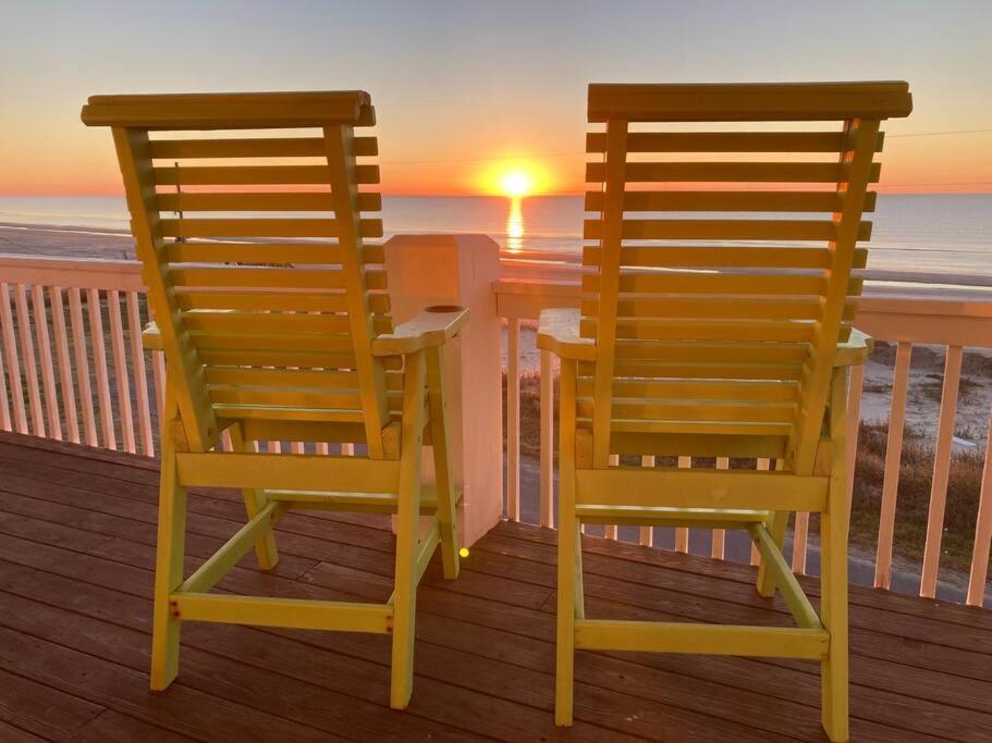 Beachfront*Spectacular View*4 Bd*Sleeps 14 Villa Bolivar Peninsula Buitenkant foto