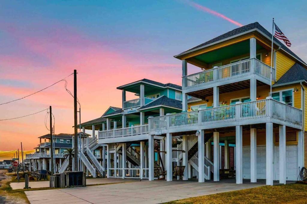 Beachfront*Spectacular View*4 Bd*Sleeps 14 Villa Bolivar Peninsula Buitenkant foto